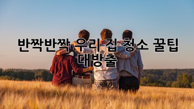 ✨반짝반짝 우리 집✨ 청소 꿀팁 대방출!